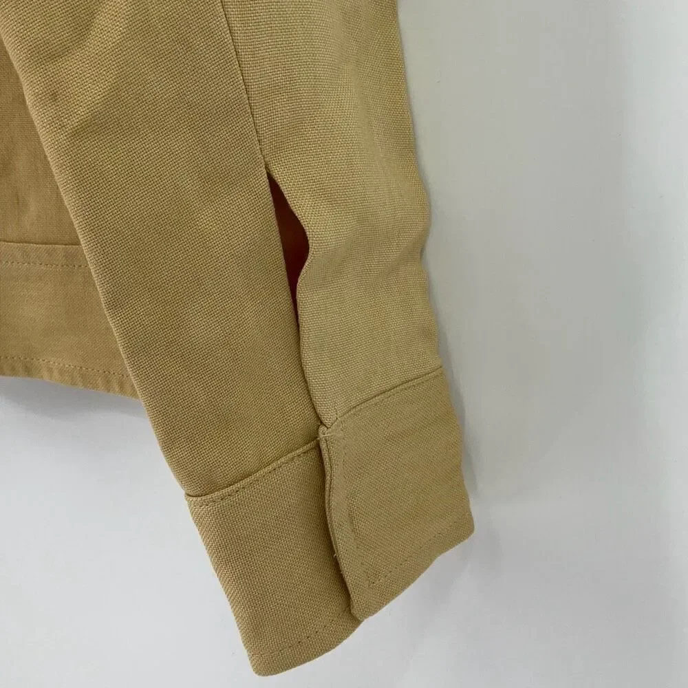 Zara beige button